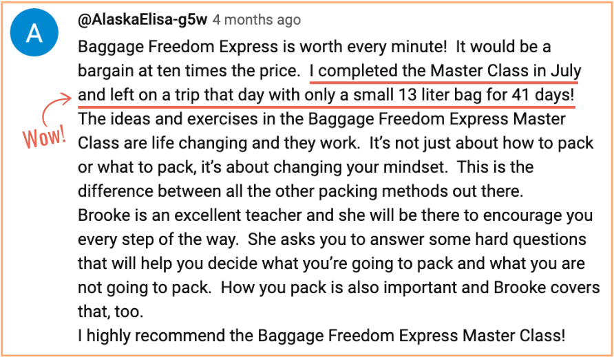 Elisa BFE testimonial