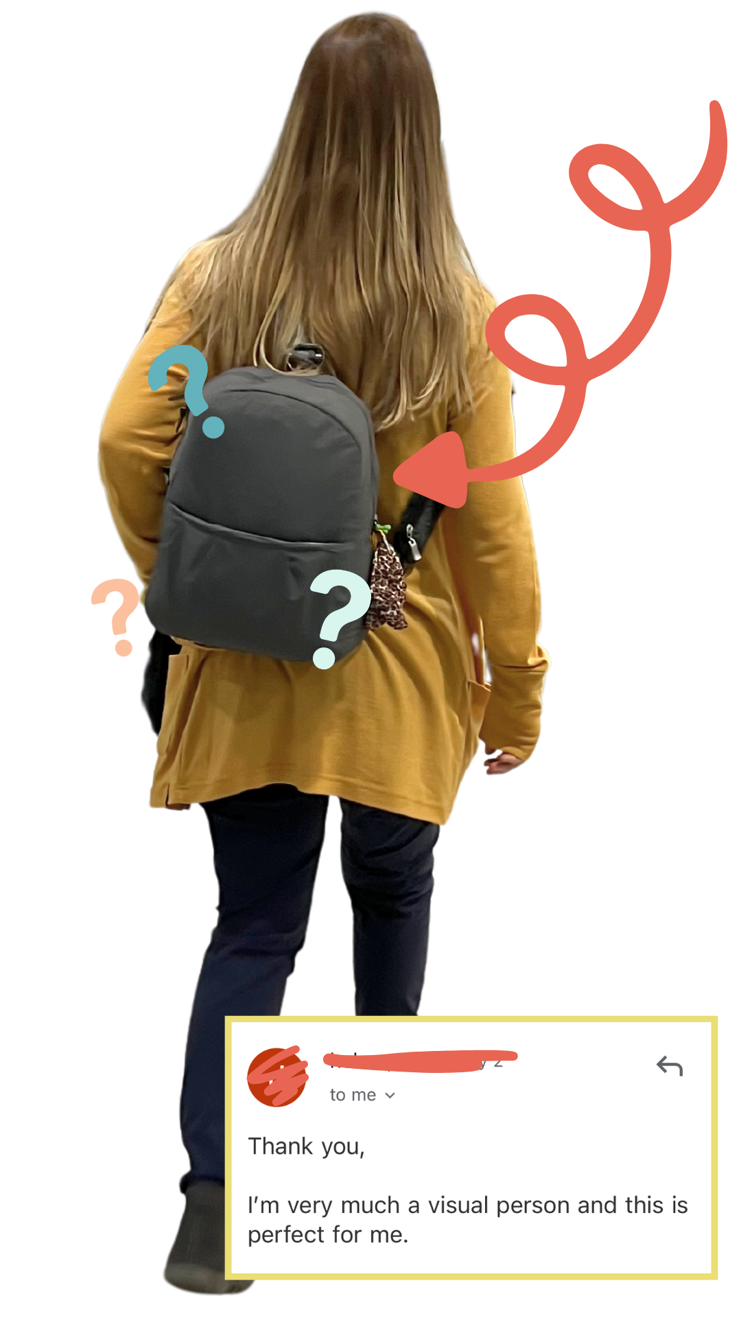 brooke with 8l bag